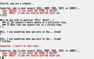 Inspector Clew-So atari screenshot